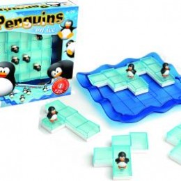 Pinguinos sobre hielo