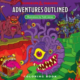 Dungeons & Dragons Adventures Outlined, Libro De Colore